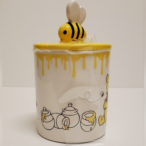 Disney Winnie the Pooh Mug Bees & Hunny with Lid 18oz NEW - Picture 2 of 2